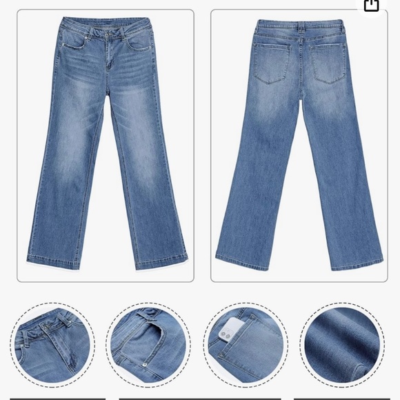 Wide leg jeans - Picture 1 of 13